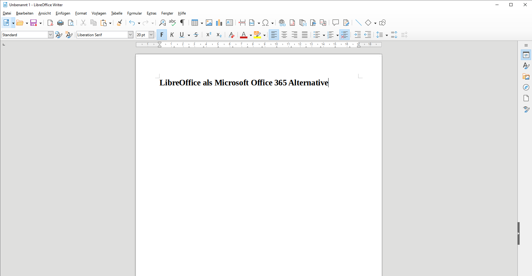 Microsoft Office 365 Alternative LibreOffice